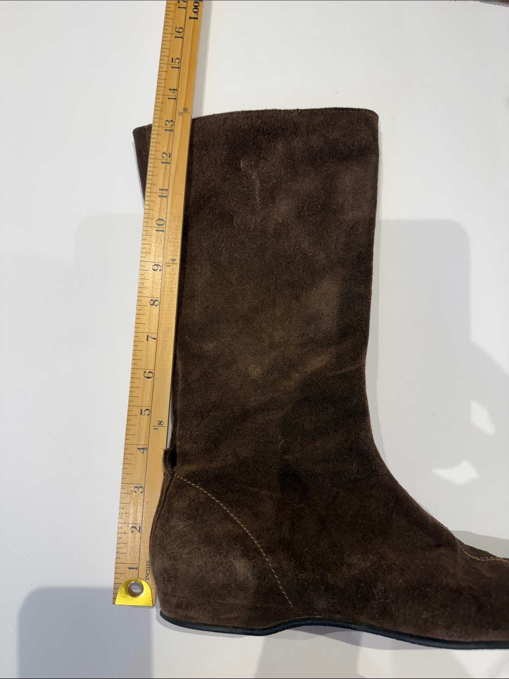 Boden Brown Suede Mid-Calf Flat Boots EU40 US 8.5 - Picture 11 of 11